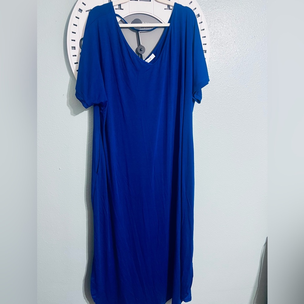 Chic Blue Maxi Dress for Women